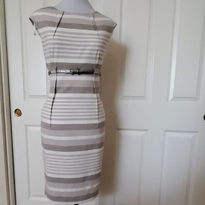 NWOT Calvin Klein Striped Dress